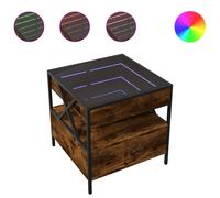 Coffee Table with Infinity LED Hallway Accent End Table Side Table vidaXL