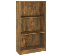vidaXL Book Cabinet Smoked Oak 60x24x109 cm Engineered Wood