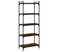 (smoked oak, 60 x 30 x 154 cm) vidaXL Bookcase Bookshelf Storage Cabinet Rack 6-Tier Shelf Engineered Wood