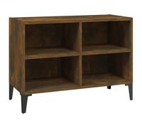 (smoked oak, 69.5 cm) vidaXL TV Cabinet & Metal Legs 103.5x30x50 cm/69.5x30x50 cm Multi Colours