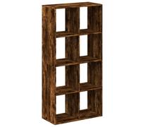 (smoked oak, 69.5 x 29 x 137.5 cm) vidaXL Room Divider Bookcase Book Rack Bookshelf Engineered Wood