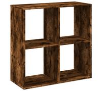 (smoked oak, 69.5 x 29 x 69.5 cm) vidaXL Room Divider Bookcase Book Rack Bookshelf Engineered Wood