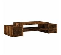 (smoked oak, 70 x 27 x 15 cm) vidaXL Monitor Stand with Storage Monitor Stand Display Stand Engineered Wood