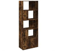 vidaXL Bookcase Smoked Oak 70X36X189 Cm Engineered Wood, Brown