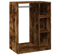 (smoked oak, 74x48x102 cm/10 kg) vidaXL Wardrobe Organiser Bedroom Closet Clothes Storage Shelf Engineered Wood