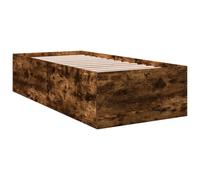 (smoked oak, 75 x 190 cm/ 45 cm) vidaXL Bed Frame Bed Base Sonoma Oak 75x190 cm Small Single Engineered Wood