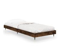 (smoked oak, 75 x 190 cm) vidaXL Bed Frame Bedroom Platform Bed Frame Bedstead Bed Base Engineered Wood