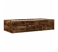 (smoked oak, 75 x 190 cm) vidaXL Daybed with Drawers Sofa Bed Guest Bed Black 100x200 cm Engineered Wood