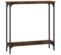 Vidaxl Console Table Smoked Oak 75X22.5X75 Cm Engineered Wood