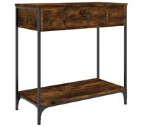 (smoked oak, 75 x 34.5 x 75 cm) vidaXL Console Table Side End Table Hallway Stand Sofa Table Engineered Wood