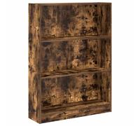 vidaXL Bookcase Smoked Oak 80X24X109 Cm Engineered Wood, Brown