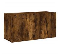 vidaXL TV Cabinet Wall-mounted Smoked Oak 80x30x41 cm