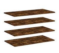 (smoked oak, 80 x 40 x 1.5 cm) vidaXL Bookshelf Board Extra Shelf Replacement Panel DIY Board Engineered Wood