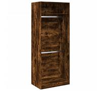 (smoked oak, 80 x 50 x 200 cm/ 1 shelf piece) vidaXL Wardrobe Clothing Storage Hanger Clothes Cabinet Closet Engineered Wood