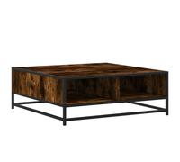 (smoked oak, 80 x 80 x 30 cm) vidaXL Coffee Table Hallway Tea End Table Side Table Engineered Wood and Metal
