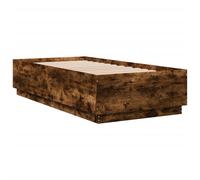 (smoked oak, 90 x 190 cm) vidaXL Bed Frame Bedroom Bed Base Bedstead Mattress Foundation Engineered Wood