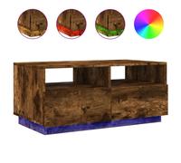 Coffee Table with LED Lights Hallway Accent End Table Side Sofa Table vidaXL