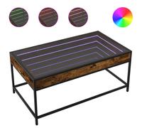Coffee Table with Infinity LED Hallway Accent End Table Side Table vidaXL