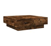 (smoked oak, 90 x 90 x 28 cm) vidaXL Coffee Table Hallway Tea End Table Accent Sofa Table Engineered Wood