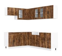 Kitchen Cabinet Set 11 Piece Cupboard Storage Cabinet Engineered Wood vidaXL