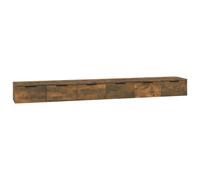 (Smoked oak) vidaXL 2x Wall Cabinets Engineered Wood Wall Floating Cabinet Multi Colours
