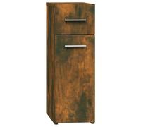 (smoked oak) vidaXL Apothecary Cabinet Chipboard Home Storage Cabinet Set Multi Colours