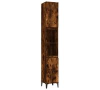 (smoked oak) vidaXL Bathroom Cabinet Cupboard Washroom Storage Cabinet Engineered Wood