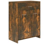 Vidaxl Bathroom Cabinet Smoked Oak 60X33X80 Cm Engineered Wood, Brown