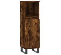 (smoked oak) vidaXL Bathroom Cabinet Vanity Unit Cupboard Concrete Grey Engineered Wood