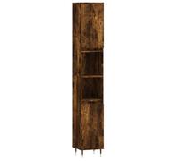 (smoked oak) vidaXL Bathroom Cabinet Vanity Unit Highboard Grey Sonoma Engineered Wood