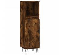 Vidaxl Bathroom Cabinet Smoked Oak 30X30X100 Cm Engineered Wood, Brown