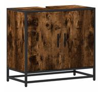 (smoked oak) vidaXL Bathroom Sink Cabinet Smoked Oak 65x33x60 cm Engineered Wood
