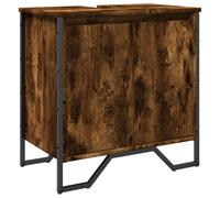 vidaXL Bathroom Sink Cabinet Smoked Oak 60x35x60 cm Engineered Wood