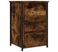 (smoked oak) vidaXL Bedside Cabinet Bedside Table Nightstand Grey Sonoma Engineered Wood