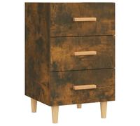 (smoked oak) vidaXL Bedside Cabinet Engineered Wood Nightstand Drawer Cabinet Multi Colours