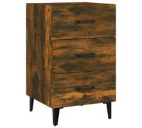 (smoked oak) vidaXL Bedside Cabinet Engineered Wood Nightstand Side Table Multi Colours