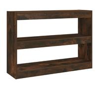 (smoked oak) vidaXL Book Cabinet/Room Divider Bookcase File Storage Cabinet Multi Colours