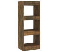 vidaXL Book Cabinet/Room Divider Smoked Oak 40x30x103 cm Engineered Wood