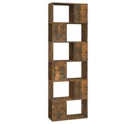 (Smoked oak) vidaXL Book Cabinet Room Divider Privacy Screen Organiser Bookcase Highboard