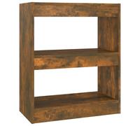 (smoked oak) vidaXL Book Cabinet/Room Divider Storage Rack Home Organiser Multi Colours