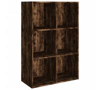 (Smoked oak) vidaXL Book Cabinet/TV Cabinet Engineered Wood Highboard Cupboard Bookshelf