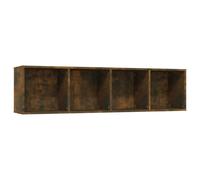 vidaXL Book Cabinet/TV Cabinet Smoked Oak 143x30x36cm Engineered Wood