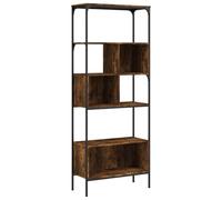 Bookcase 5-Tier Bookshelf Storage Rack Side Cabinet Engineered Wood vidaXL