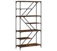 Bookshelf Office Storage Cabinet Book Shelf Engineered Wood and Steel vidaXL