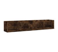 Vidaxl Cd Wall Shelf Smoked Oak 100X18X18 Cm Engineered Wood