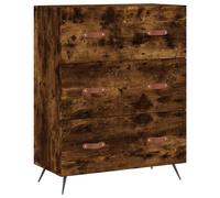 (smoked oak) vidaXL Chest of Drawers File Cabinet Sideboard Office Cabinet Engineered Wood