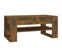 vidaXL Coffee Table Smoked Oak 102x55x45 cm Engineered Wood