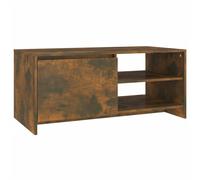 vidaXL Coffee Table Smoked Oak 102x50x45 cm Engineered Wood