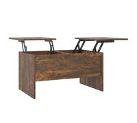Vidaxl Coffee Table Smoked Oak 80X50X42.5 Cm Engineered Wood