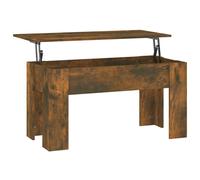vidaXL Coffee Table Smoked Oak 101x49x52 cm Engineered Wood, Brown